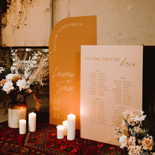 Load image into Gallery viewer, Welcome and Seating Signs - PVC Board 60x90cm + 90x120cm
