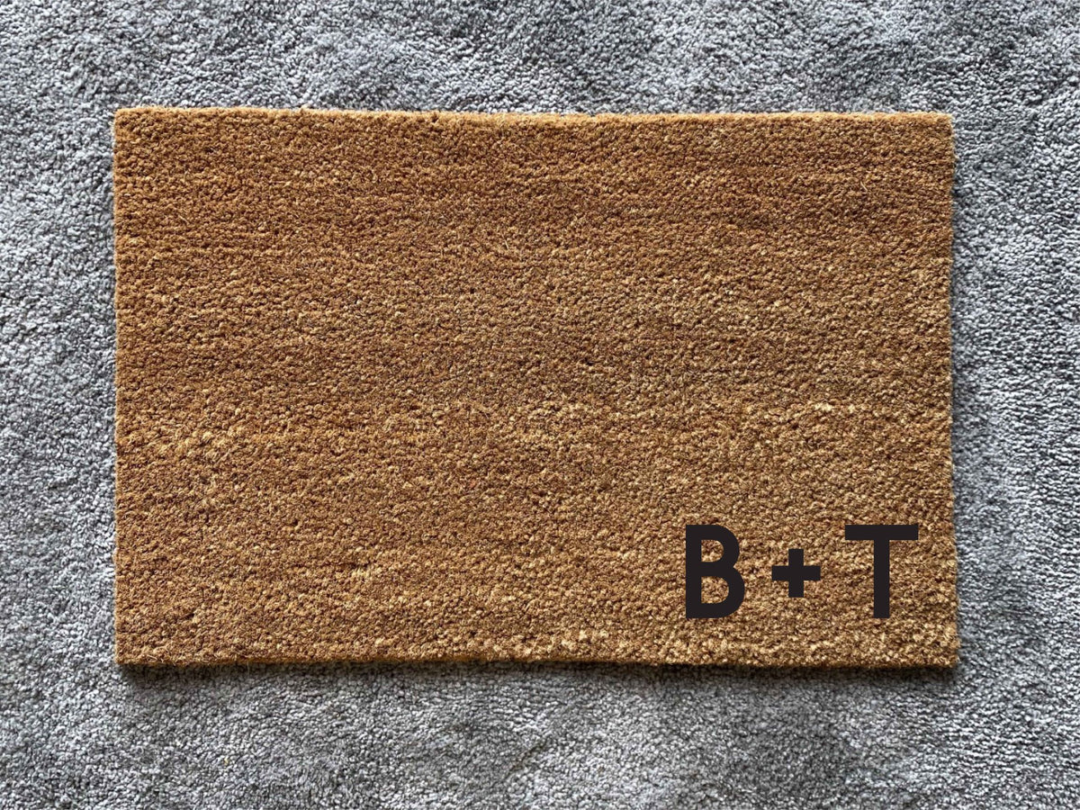Doormat Initials HeySweetPeach