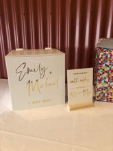 Load image into Gallery viewer, White Acrylic Custom Table Sign