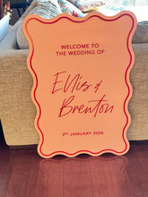 Load image into Gallery viewer, Ellis - Wedding Welcome Sign