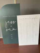 Load image into Gallery viewer, Jess - Wedding Welcome Sign