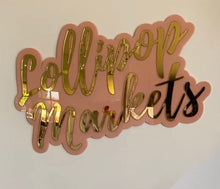 Load image into Gallery viewer, Custom laser cut acrylic business logo sign by Hey Sweet Peach