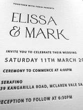 Load image into Gallery viewer, Elissa - Wedding Invitation