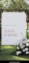 Load image into Gallery viewer, Elissa - Wedding Welcome Sign