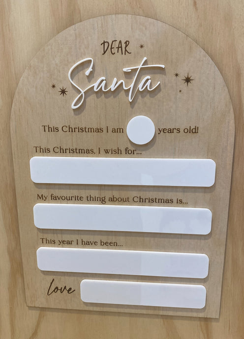 Dear Santa... Christmas Board