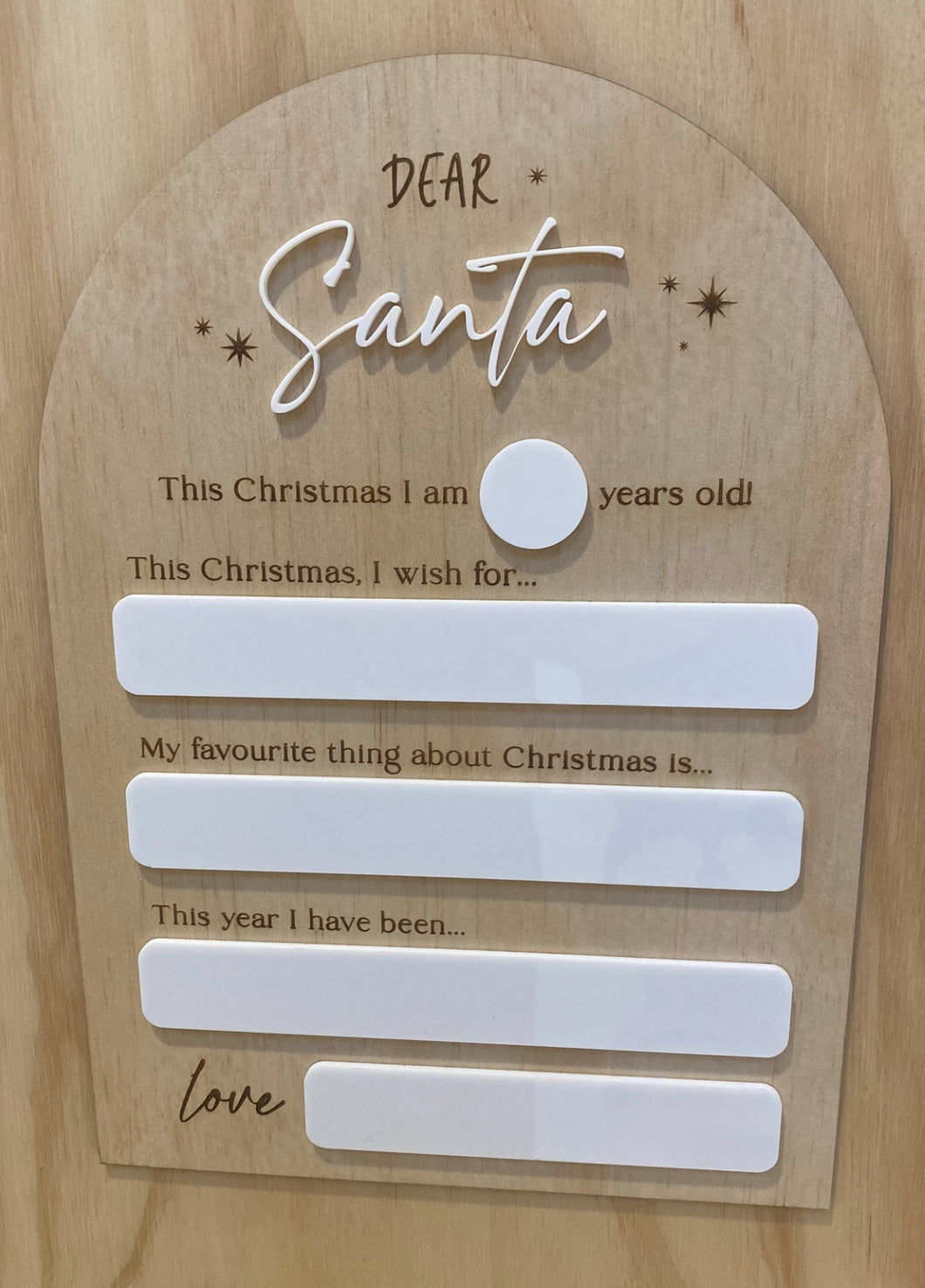 Dear Santa... Christmas Board
