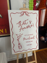 Load image into Gallery viewer, Custom That's Amore celebration welcome sign for a 60th birthday