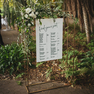 Welcome Sign + Seating Chart Package - Acrylic