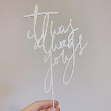 Load image into Gallery viewer, Custom Cake Topper
