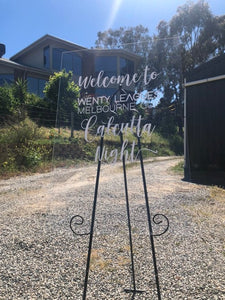 Welcome Sign 60x90cm - Acrylic