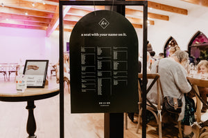 Welcome Sign + Seating Chart Package - Acrylic