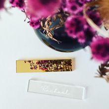 Load image into Gallery viewer, Engraved Acrylic Strips Place Cards