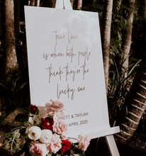 Load image into Gallery viewer, Welcome Sign + Seating Chart Package - Acrylic