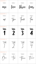 Load image into Gallery viewer, Clear Acrylic Table Numbers