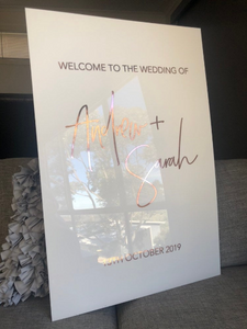Welcome Sign + Seating Chart Package - Acrylic