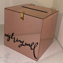 Load image into Gallery viewer, Rose Gold Mirror 30cm Acrylic Wishing Well