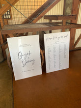 Load image into Gallery viewer, Welcome Sign + Seating Chart Package - PVC Board