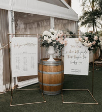 Load image into Gallery viewer, Welcome Sign + Seating Chart Package - PVC Board