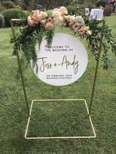 Load image into Gallery viewer, 90cm Round Acrylic Welcome Sign